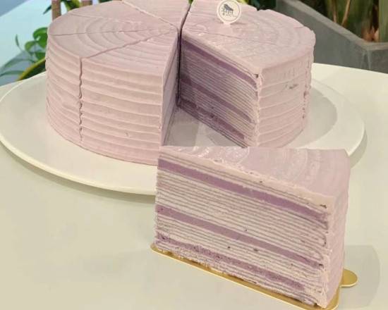 Taro Mille Crepe Cake (香芋千层)